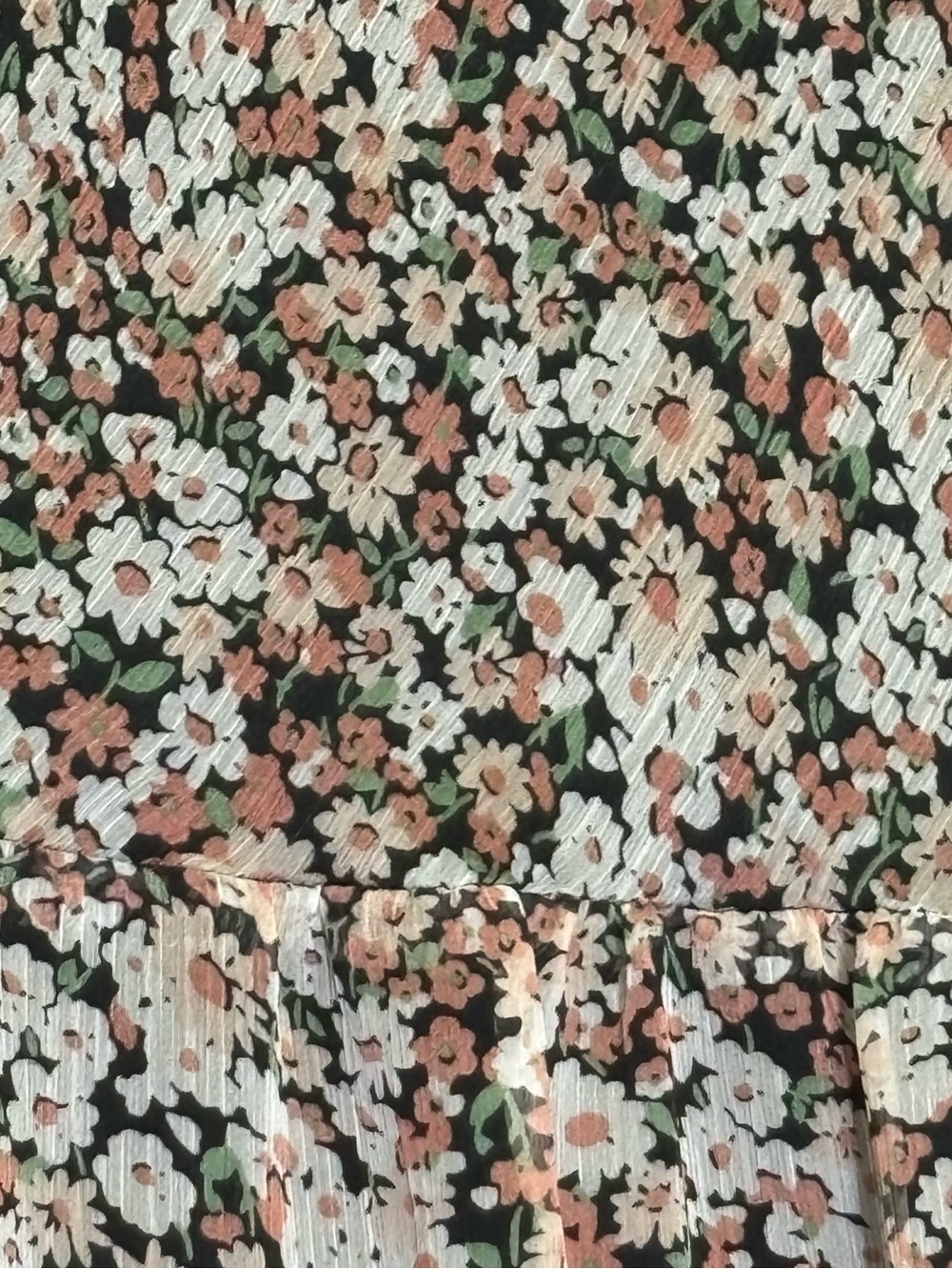 NEW Lauren Ralph Lauren Floral Tiered Maxi Skirt Elastic Waist Size 2X, XXL, 2XL